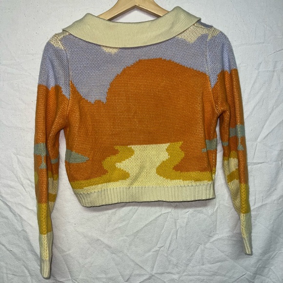 🌞 Jiadan “Chase the Sun” Knit Cardigan – Size L - Picture 4 of 4